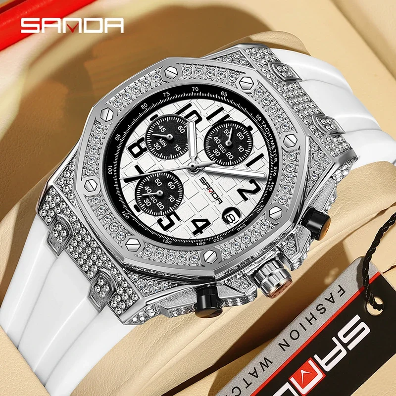 Tropic Strap Vintage - SANDA 7026 Erkek Kuvars Saat Moda