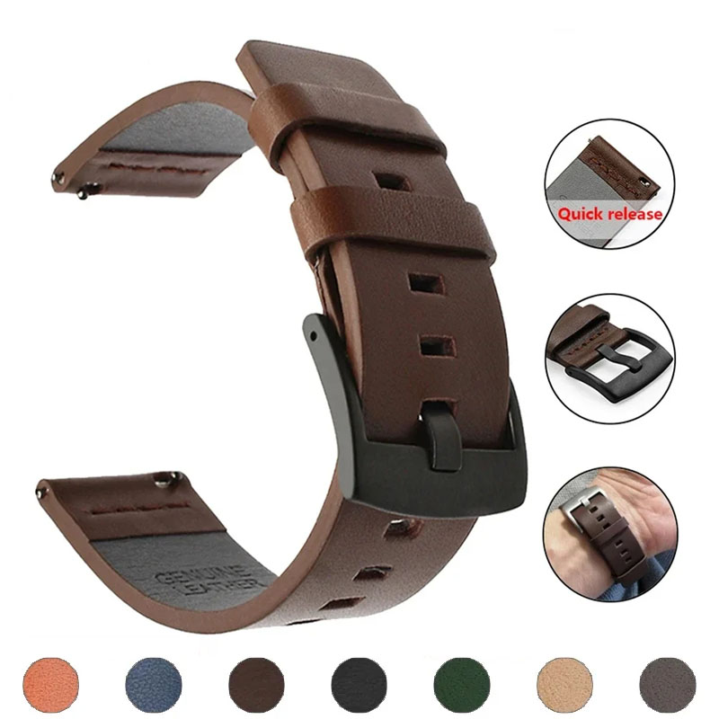 Leather Strap Quick Release - 20mm 22mm saat kayışı Hızlı Bırakma