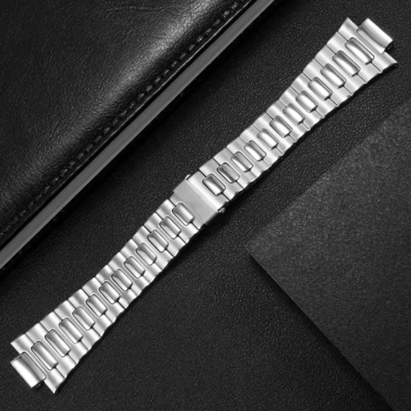 Patek Philippe Watch Nautilus - Dışbükey Gümüş Paslanmaz Çelik Kordonlu Saat