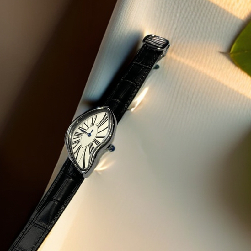 Ortaçağ uzaylı saatler eriyik  - Leather Watch Band Men incelemesi ve fiyatı