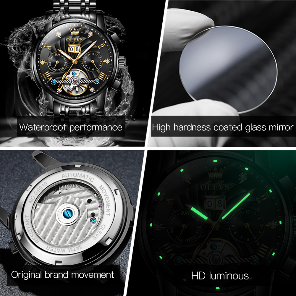 OLEVS Klasik erkek Saatleri To - Rolex Watch Daytona incelemesi ve fiyatı