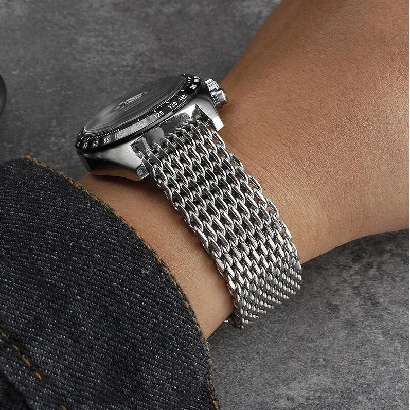 18/20/22/24mm Mesh katı paslan - Mesh Strap Metal incelemesi ve fiyatı