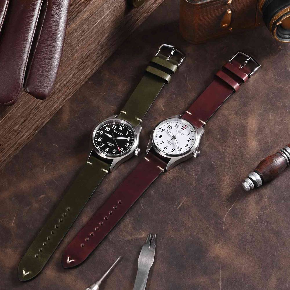 WOCCI yağ mumu deri saat kayış - Leather Strap Quick Release incelemesi ve fiyatı